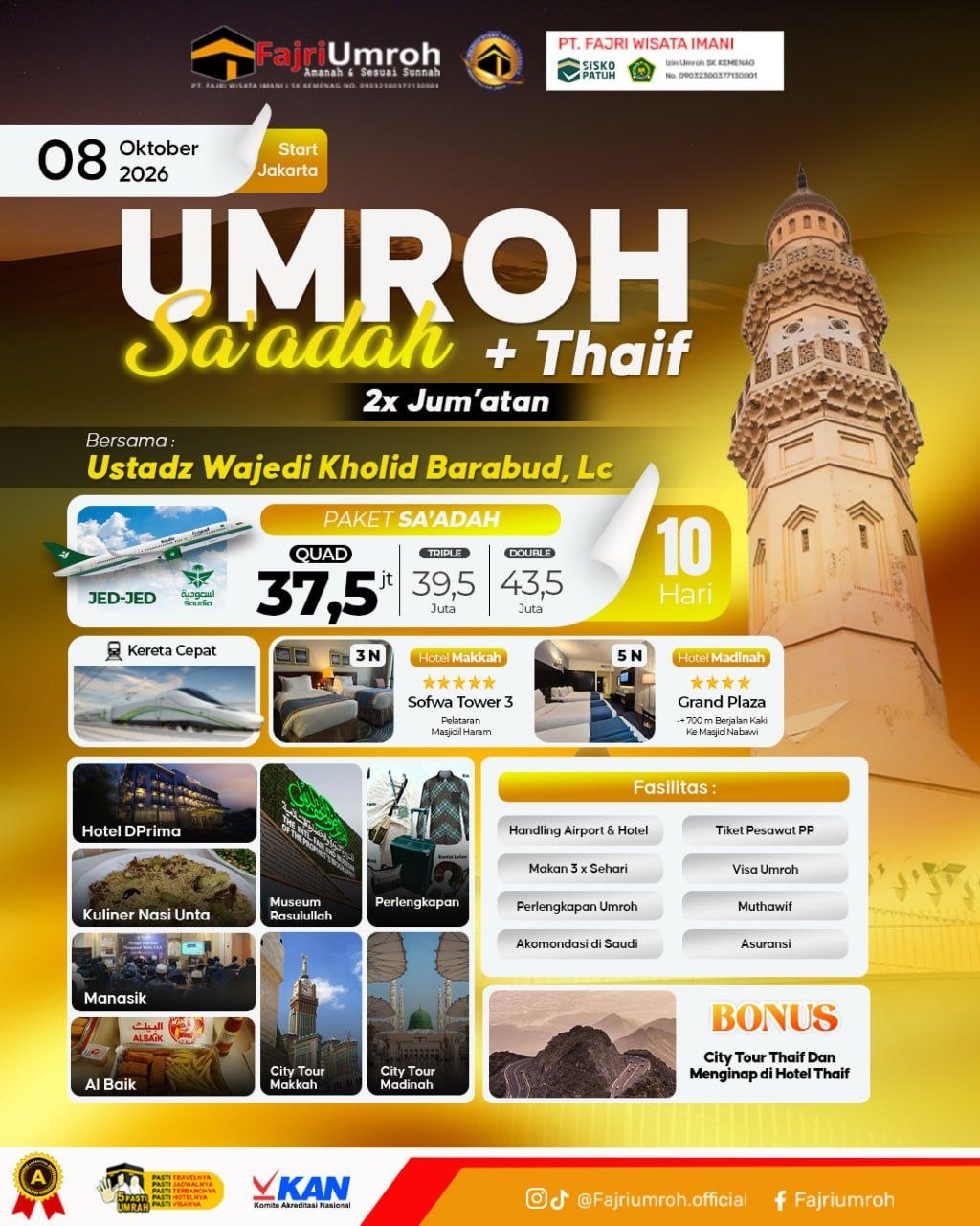 Umroh Sa'adah + Thaif