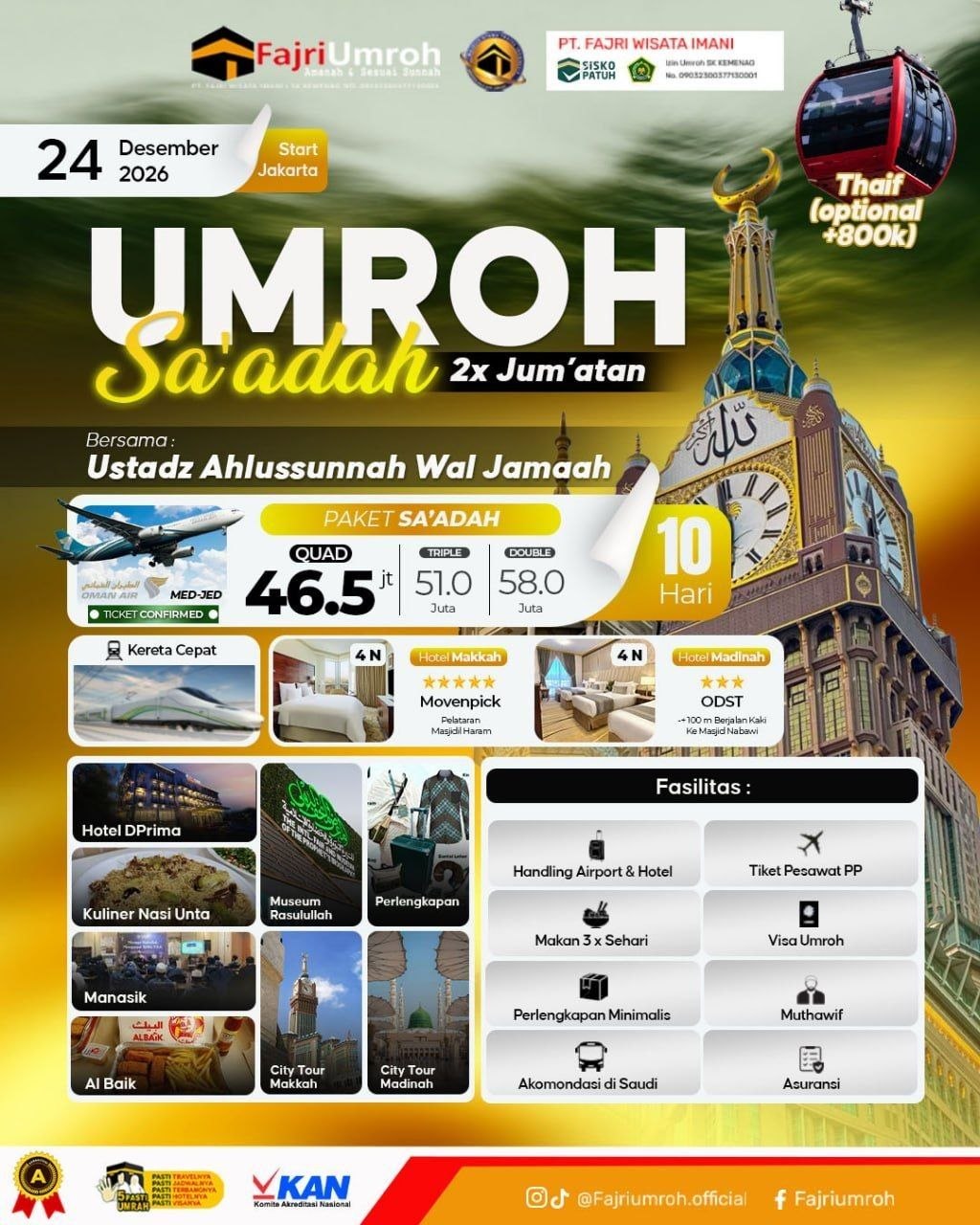 Umroh Sa'adah 2X Jum'at